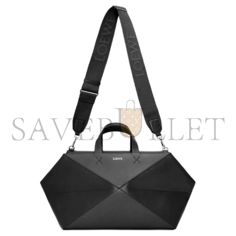 L0ew* puzzle fold duffle calfskin black b510pubx01.1100 (59*25.5*25cm)